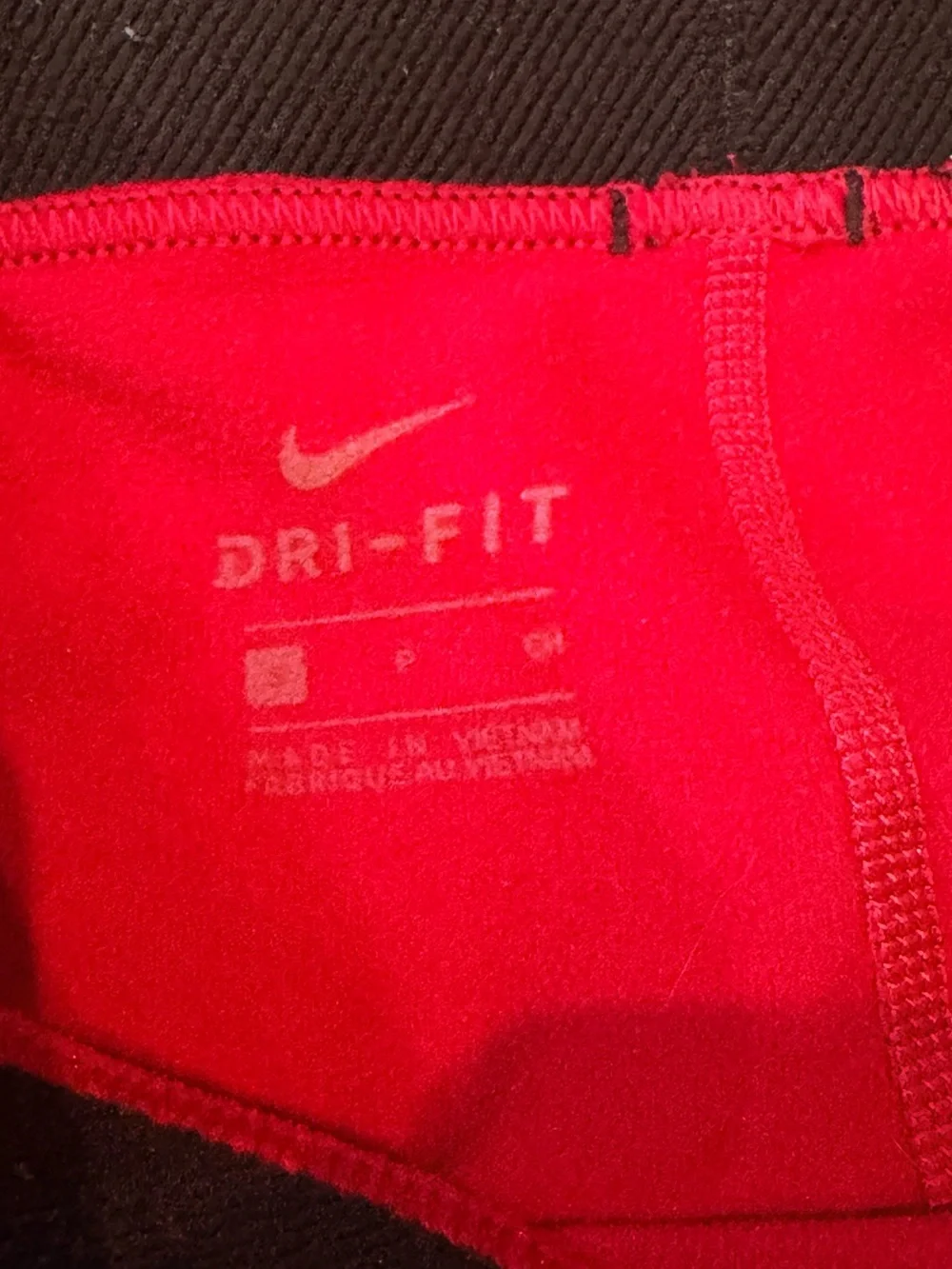 Nike Women’s Running fleece lined Maroon Leggings with Black Logo